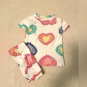 Baby Gap Pajamas tie dye heart Pajamas Set Shorts 4T